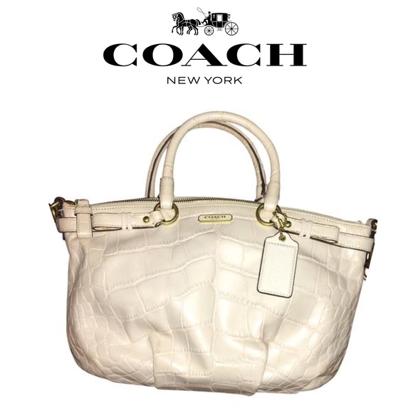 Coach Sophia Embossed Croc Satchel - Picture 1 of 15